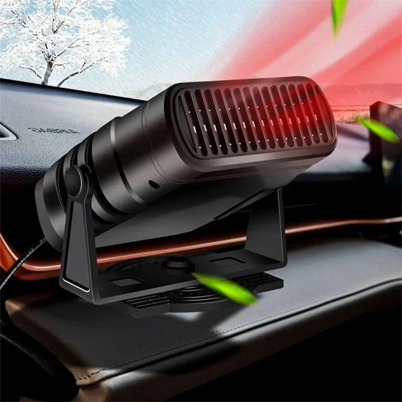 2 in 1 Car Heater Fan 12V/24V 200W Electric Cooling Heating Auto Windshield Defroster Defogging Demister Car Anti-Fog Heater